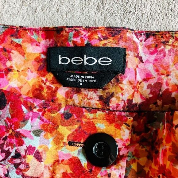 NWOT Bebe Floral High Waisted Easy Shorts - Picture 2 of 13